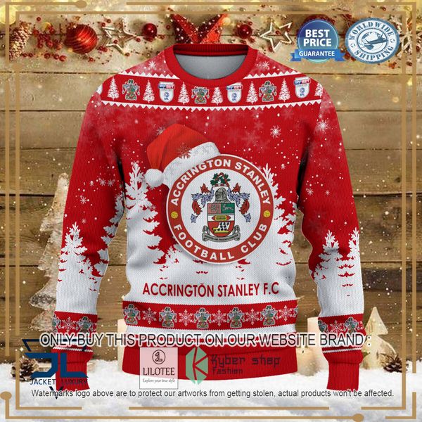 accrington stanley red christmas sweater 2 15853