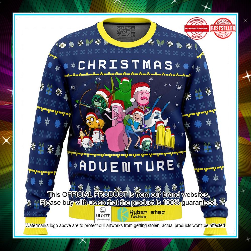 adventure time christmas quest christmas sweater 1 735