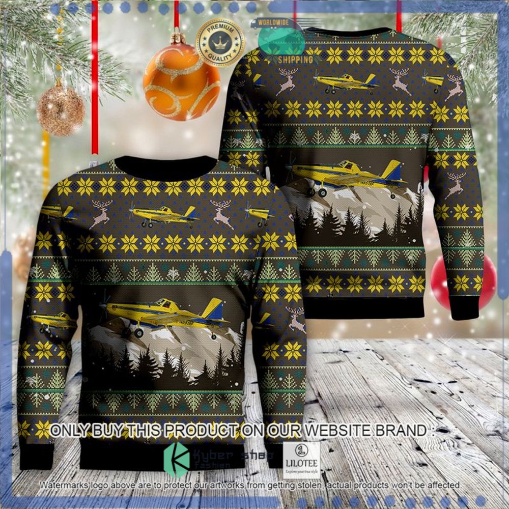 air tractor at 500 family christmas sweater 1 67676