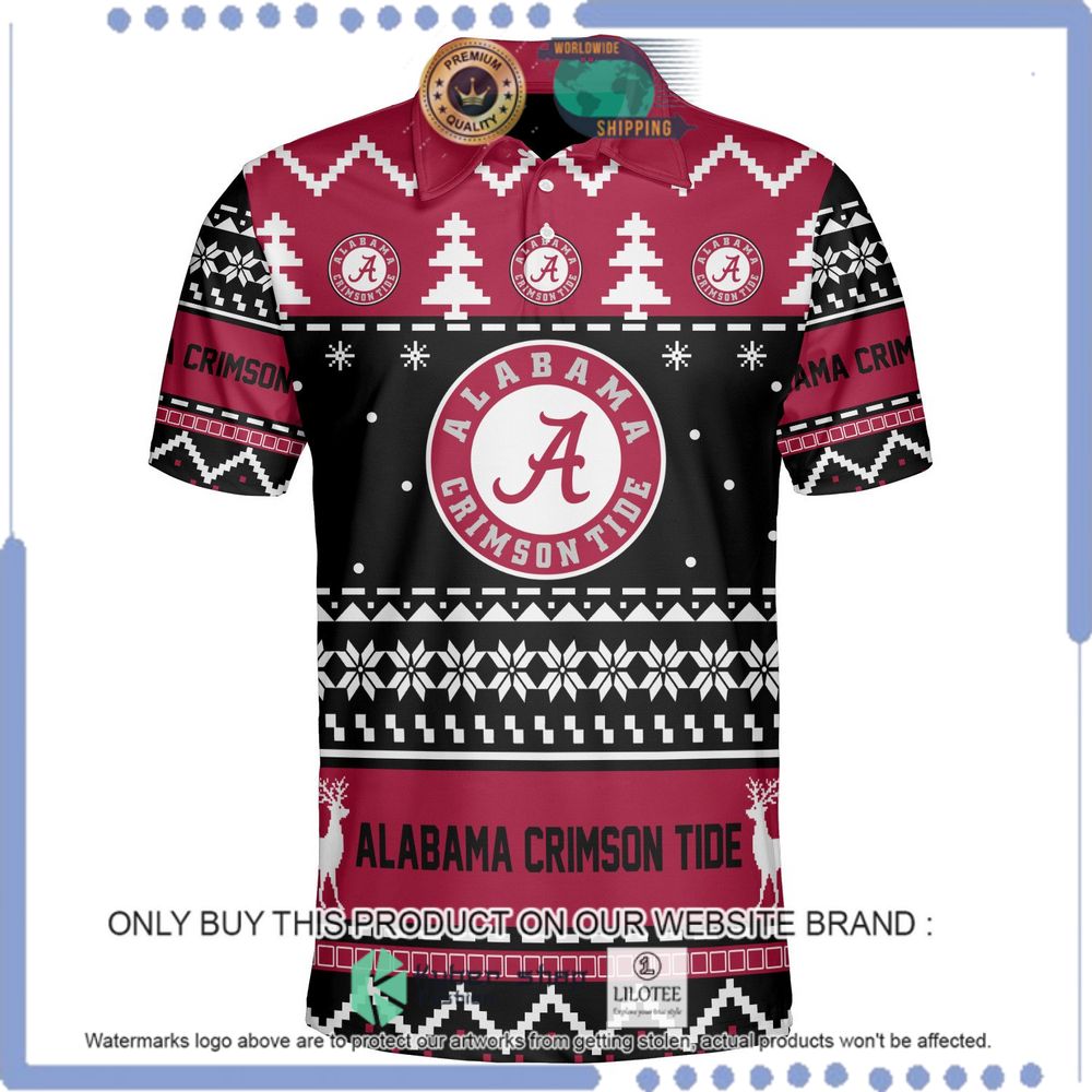 alabama crimson tide personalized sweater polo 1 36892