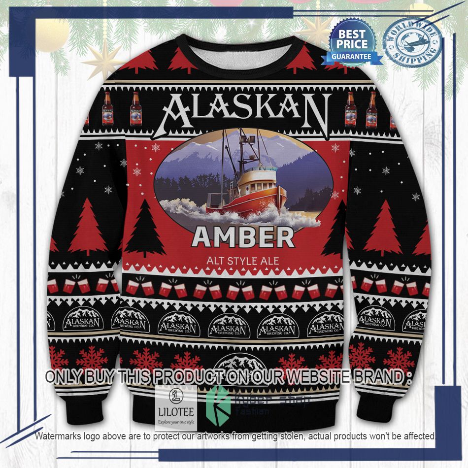 alaskan amber ugly christmas sweater 1 21660