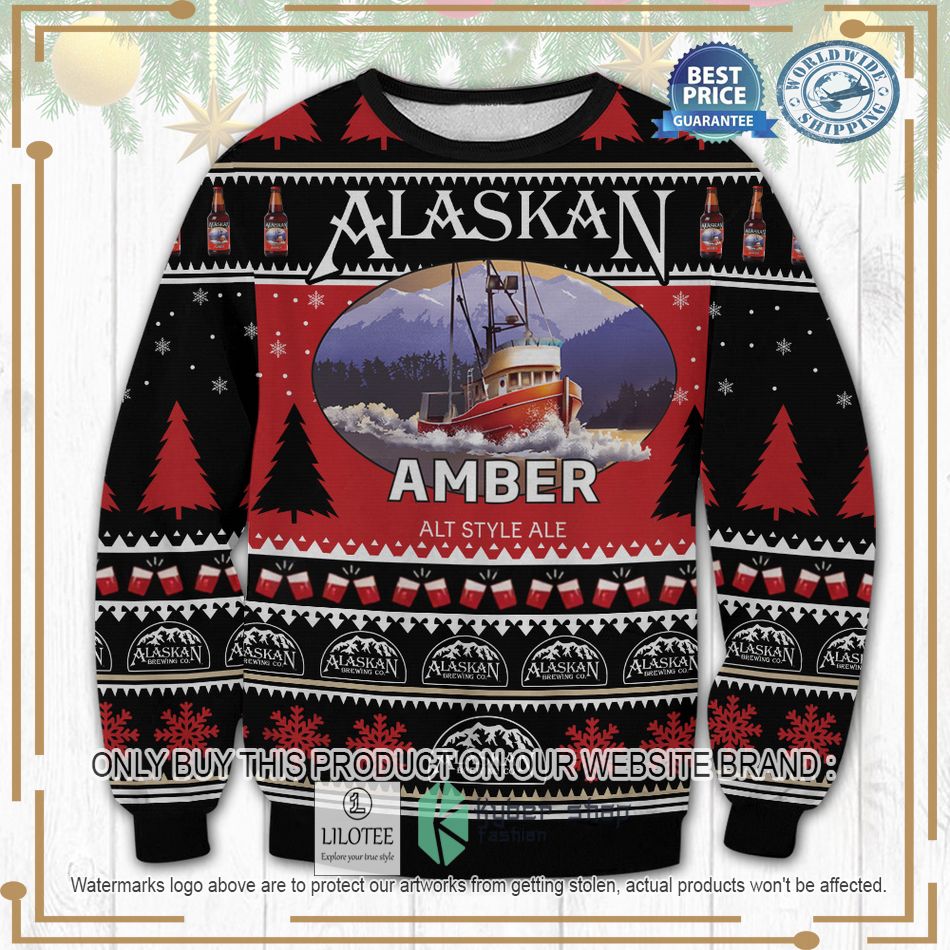 alaskan amber ugly christmas sweater 1 50376