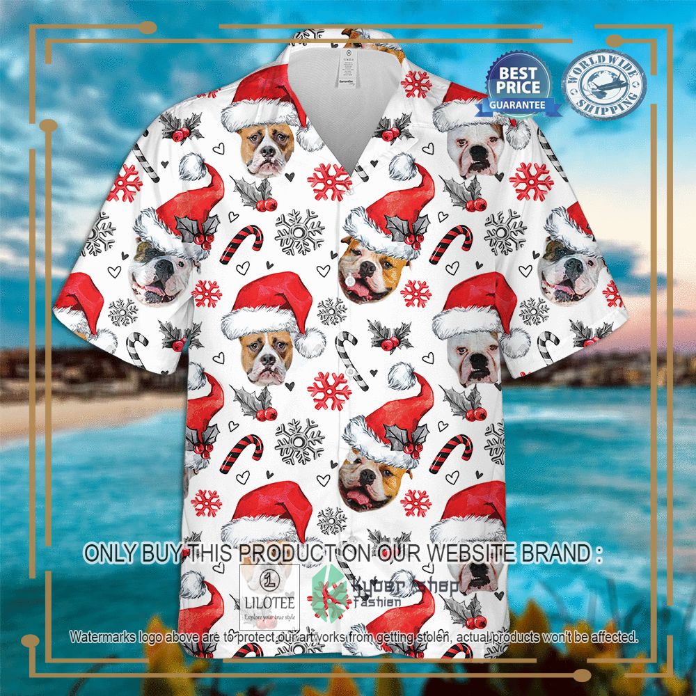 American Bulldog Christmas Hawaiian Shirt 4