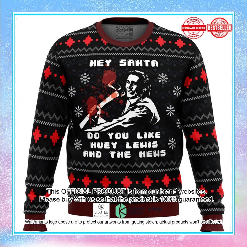 american santa american psycho sweater christmas 1 103