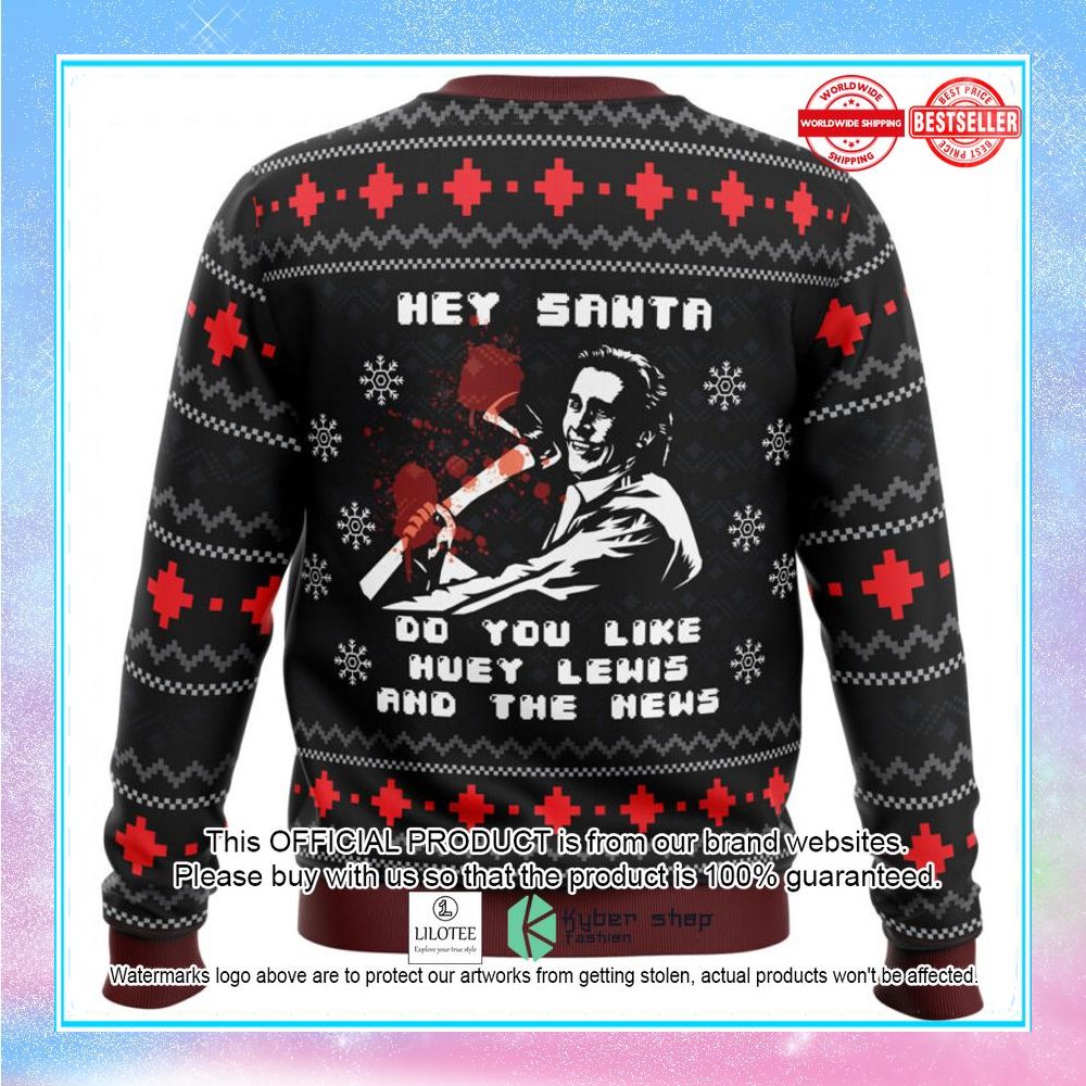 american santa american psycho sweater christmas 2 461