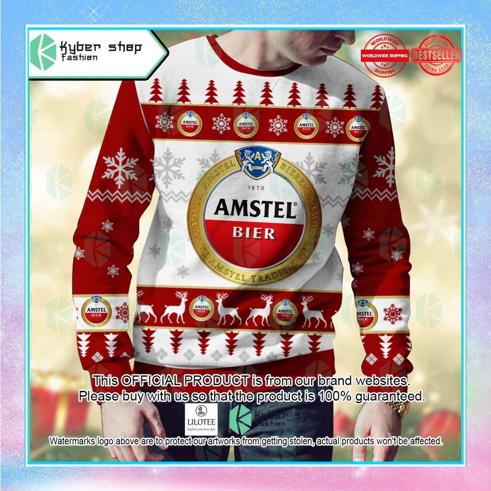 amstel light christmas sweater 2 987
