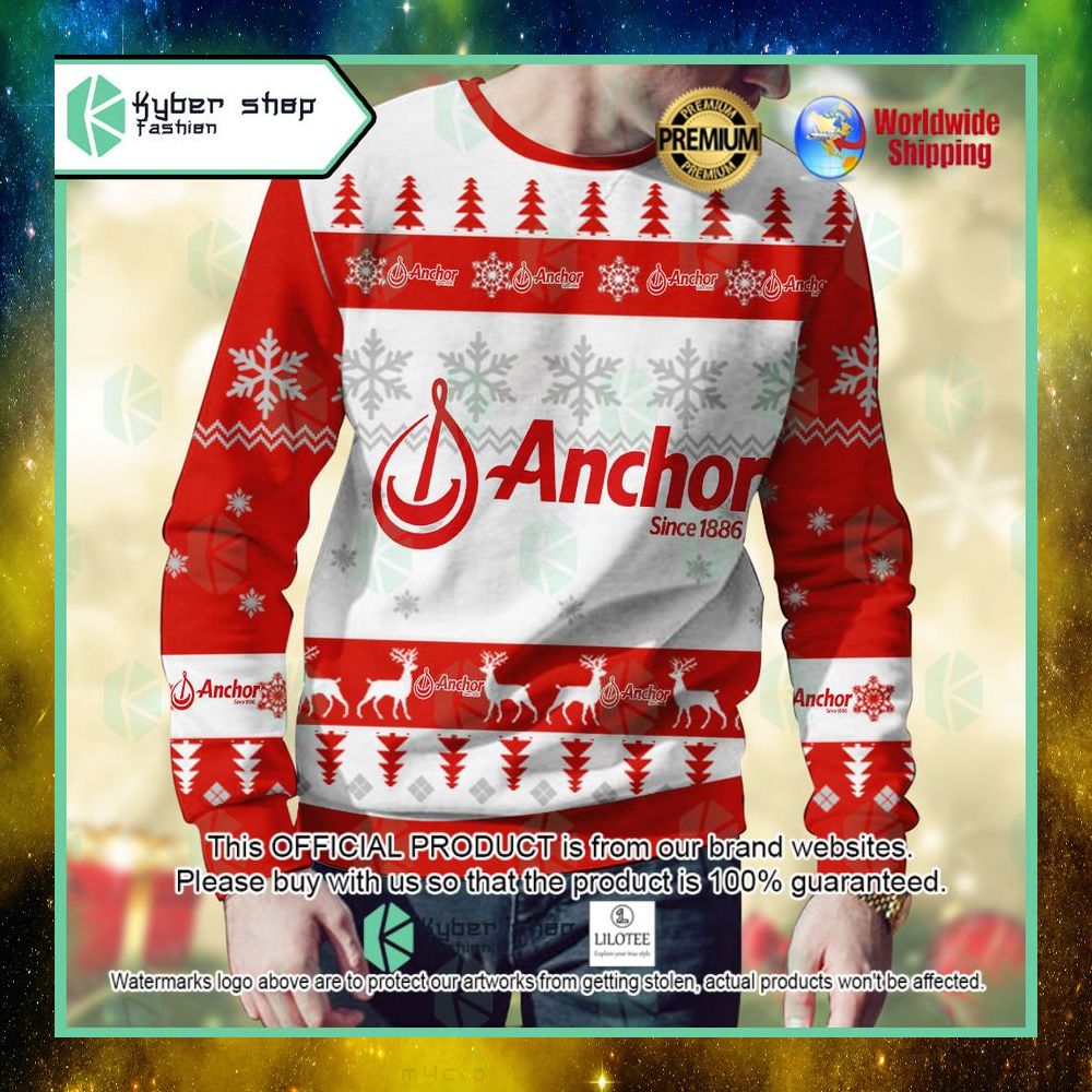 anchor custom name christmas sweater 1 780