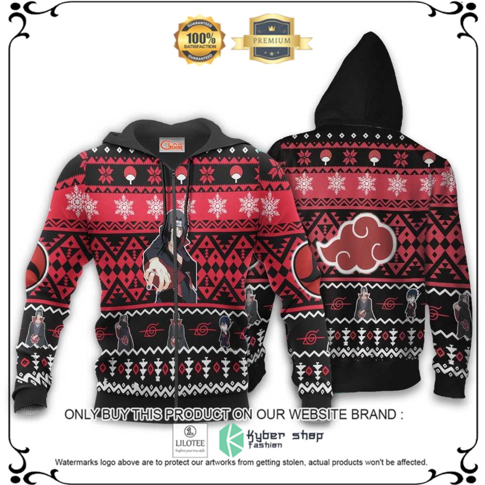 Alternative view of Anime Akt Itachi Naruto Ugly Christmas Sweater, Hoodie - LIMITED EDITION