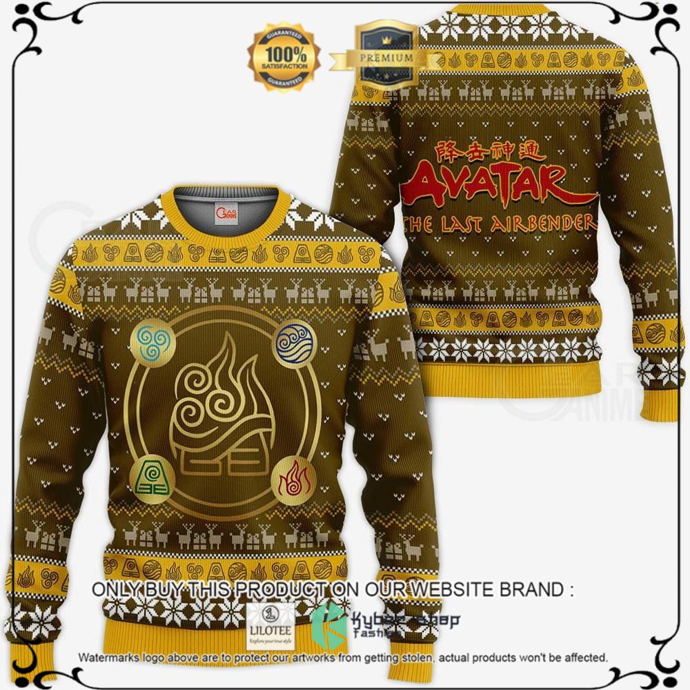Anime Avatar Airbender Symbols Ugly Christmas Sweater, Hoodie - LIMITED EDITION 14