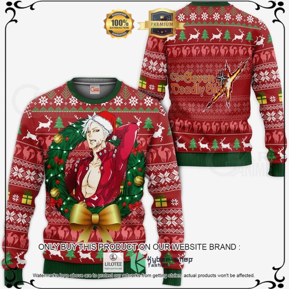 Anime Bandit Ban Seven Deadly Sins Ugly Christmas Sweater, Hoodie - LIMITED EDITION 11