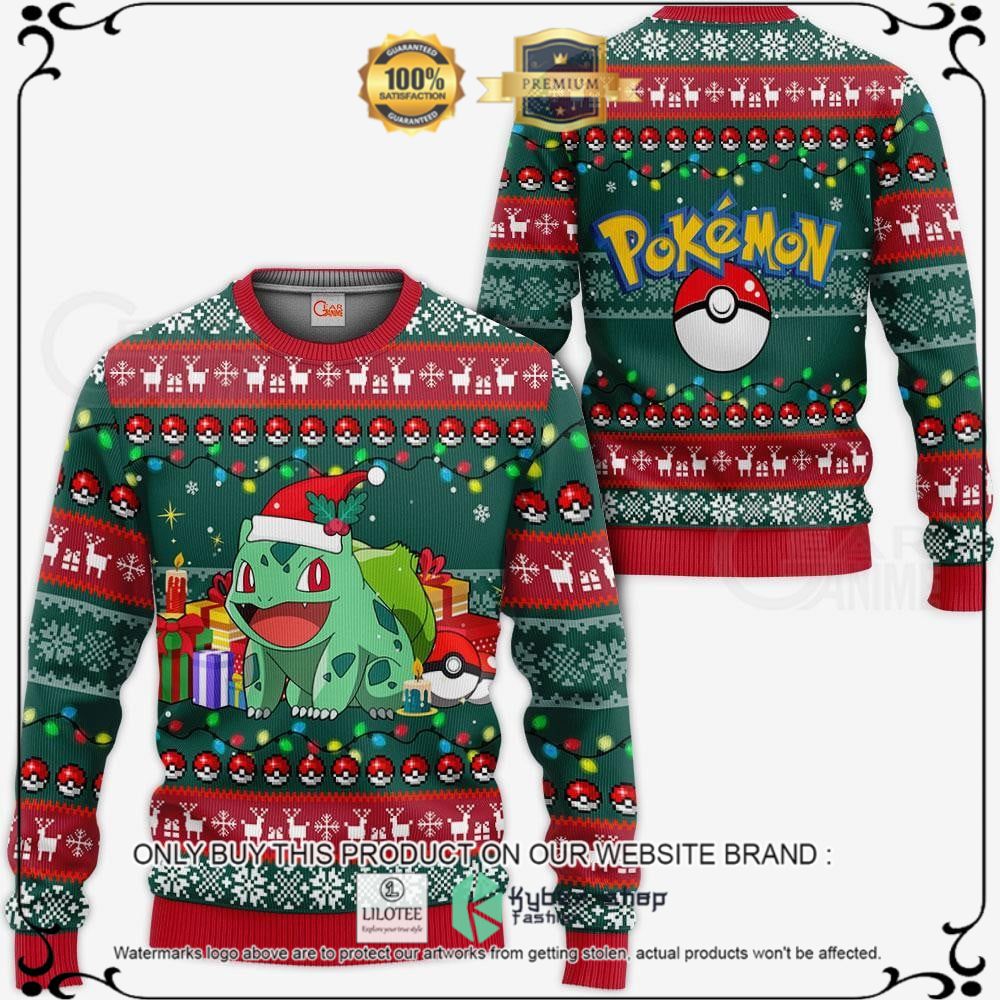 Anime Bulbasaur Pokemon Ugly Christmas Sweater, Hoodie - LIMITED EDITION 13