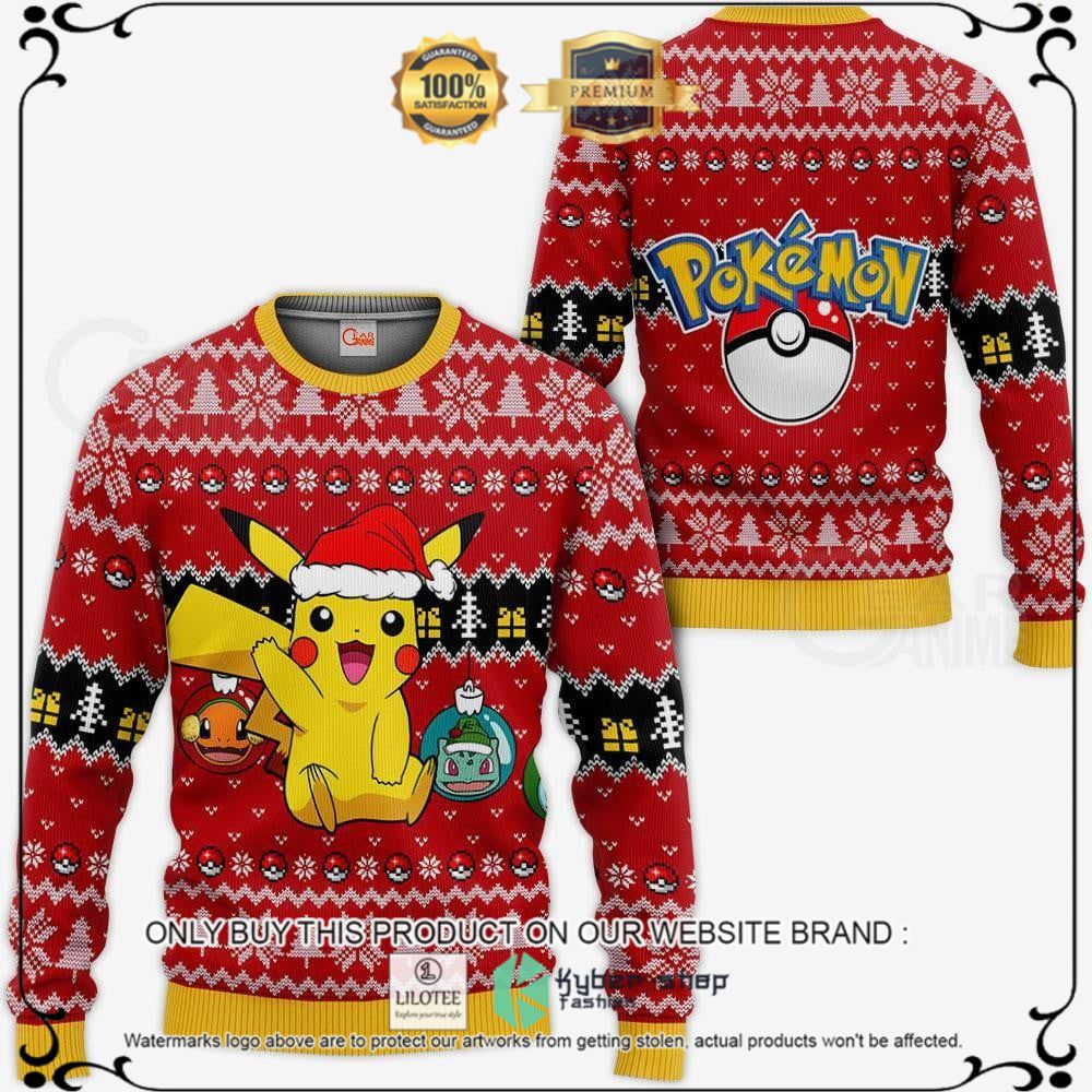 Anime Cute Pikachu Pokemon Ugly Christmas Sweater, Hoodie - LIMITED EDITION 11