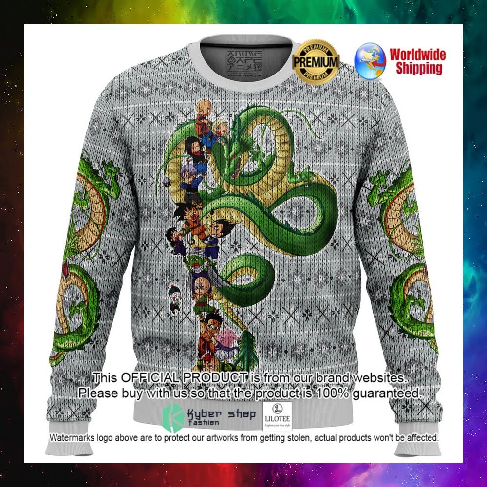 anime dragonball z play with the dragon christmas sweater 1 490
