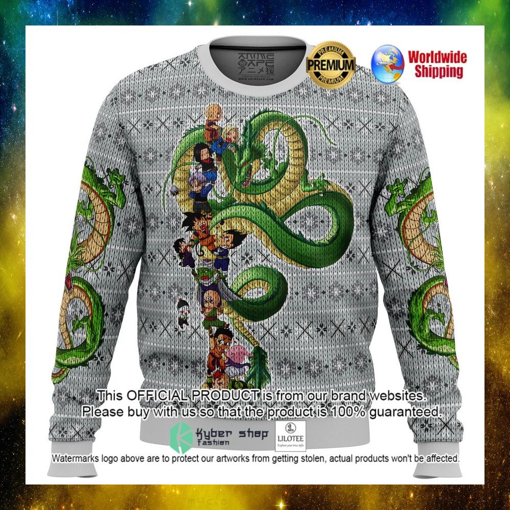 anime dragonball z play with the dragon christmas sweater 1 781