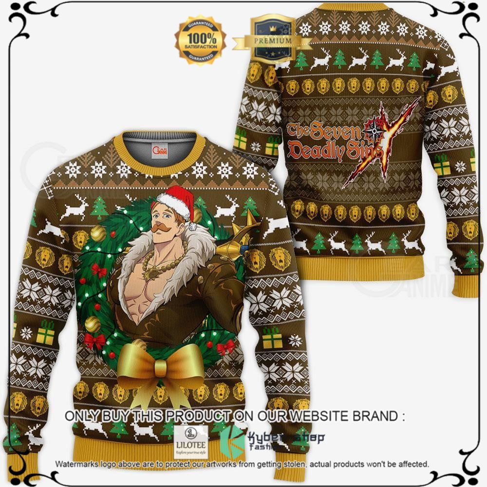 Anime Escanor Seven Deadly Sins Ugly Christmas Sweater, Hoodie - LIMITED EDITION 10