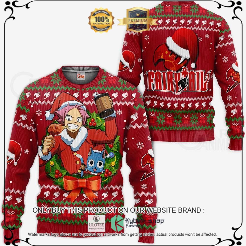 Anime Fairy Tail Natsu Dragneel Ugly Christmas Sweater, Hoodie - LIMITED EDITION 11