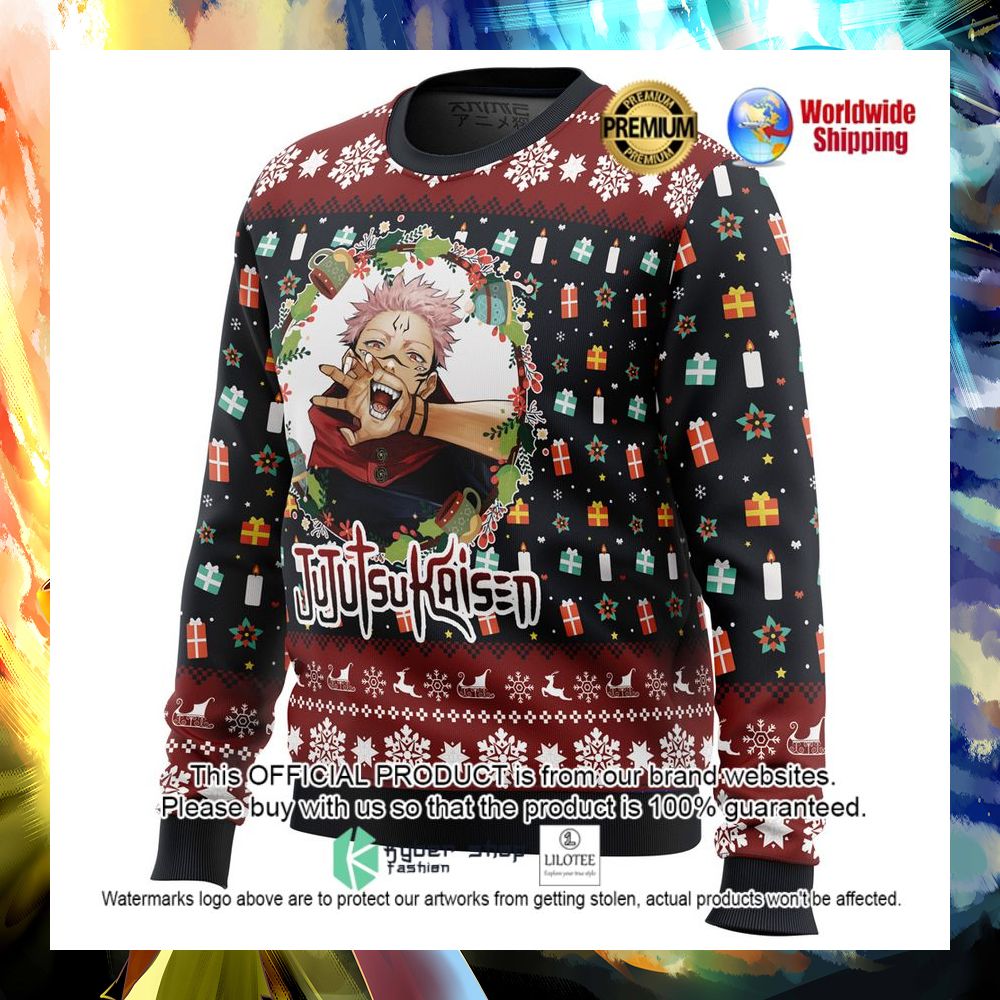 anime jujutsu kaisen sukuna christmas sweater 1 769