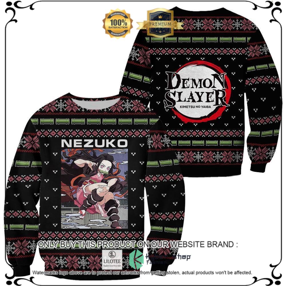 Anime Nezuko Kamado Demon Slayer Ugly Christmas Sweater, Hoodie - LIMITED EDITION 11