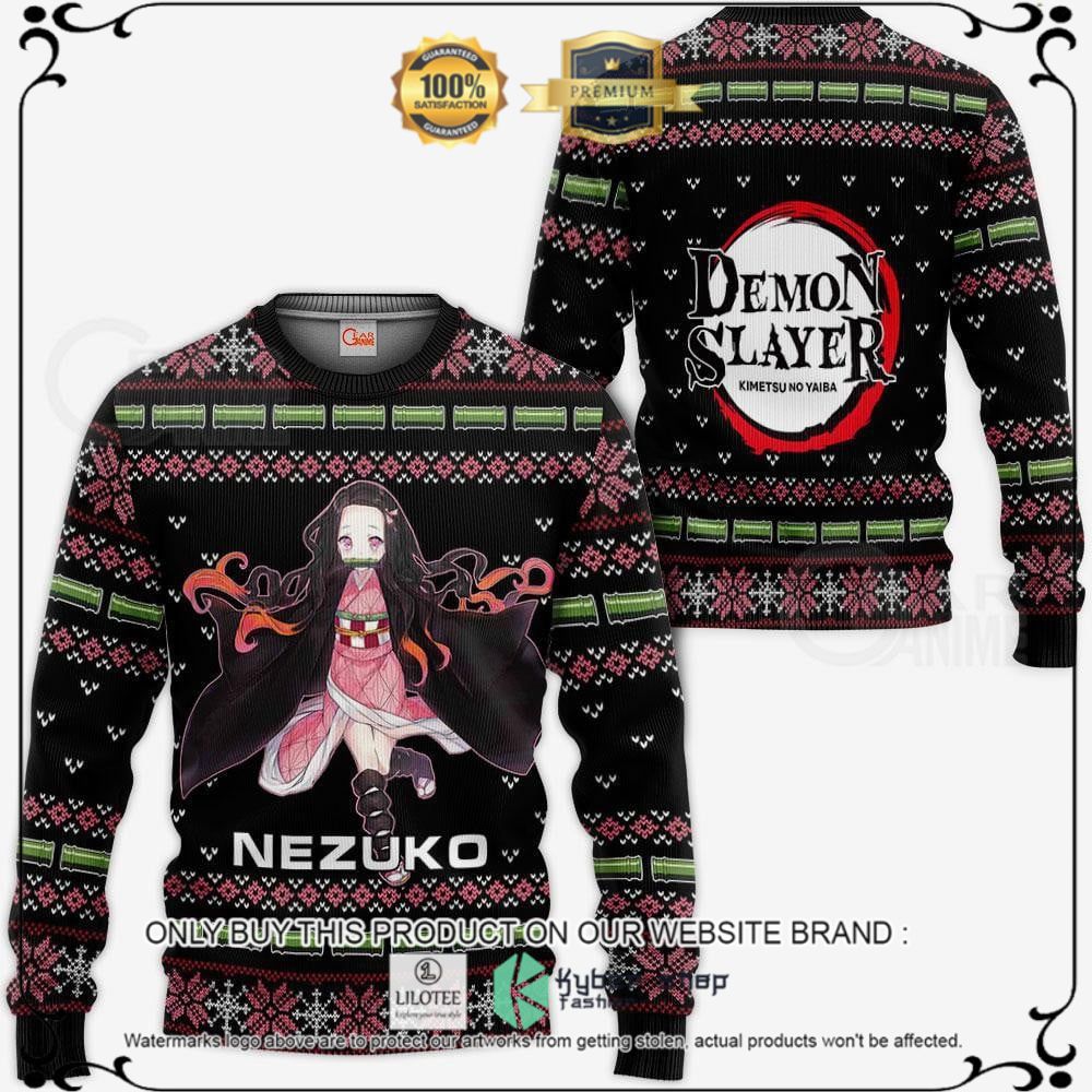 Anime Nezuko Kamado Ugly Sweater Christmas Demon Slayer Ugly Christmas Sweater, Hoodie - LIMITED EDITION 11