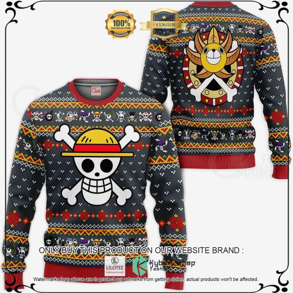 Anime One Piece Straw Hat Priate Ugly Christmas Sweater, Hoodie - LIMITED EDITION 11