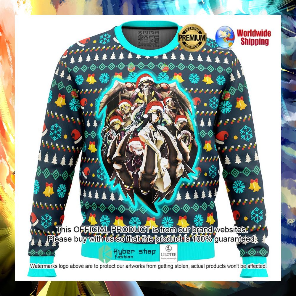 anime overlord master of the dark guild christmas sweater 1 811