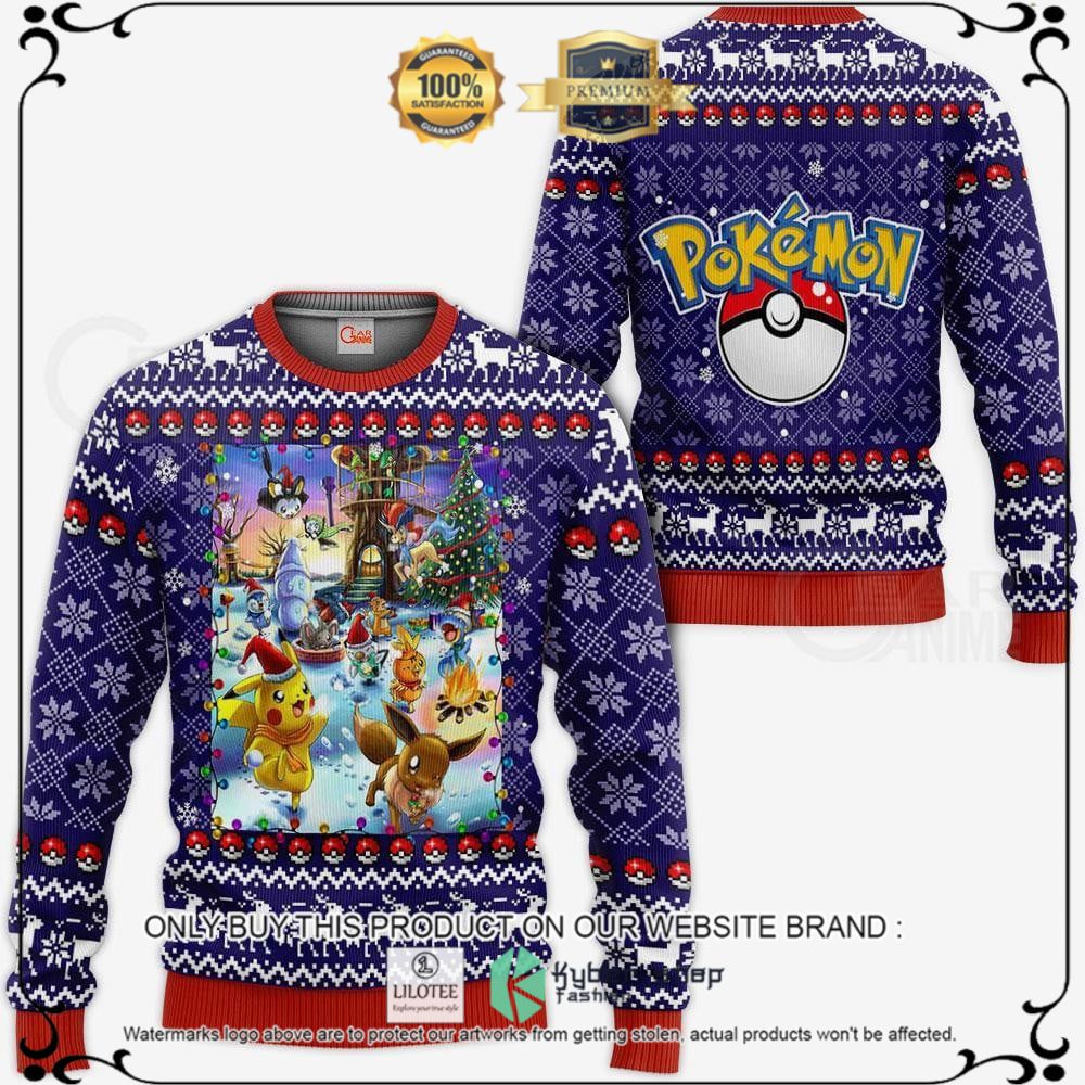 Anime Pokemon Friends Happy Ugly Christmas Sweater, Hoodie - LIMITED EDITION 10