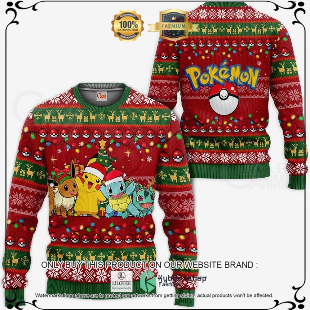 Anime Pokemon Friends Ugly Christmas Sweater, Hoodie - LIMITED EDITION 15