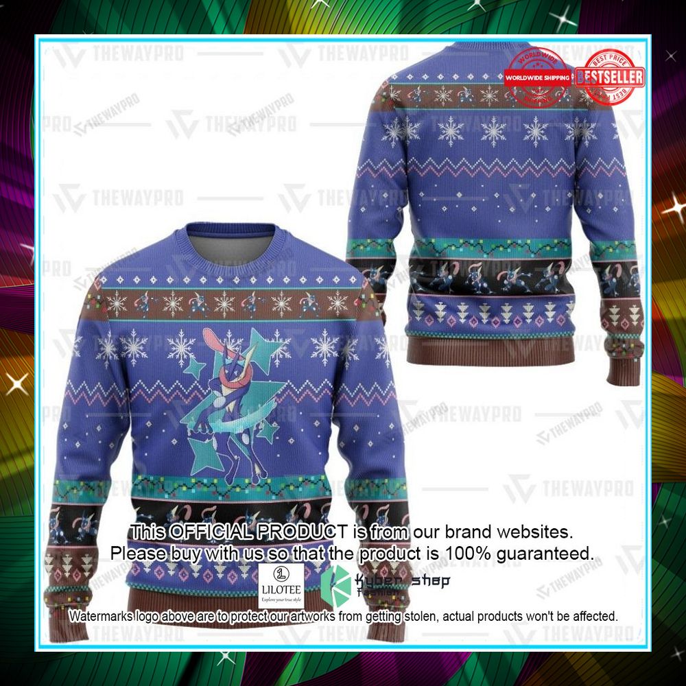 anime pokemon greninja christmas sweater 2 305