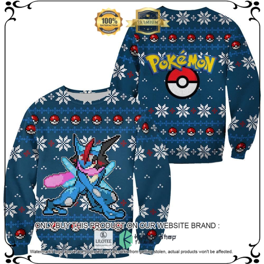 Anime Pokemon Greninja Ugly Christmas Sweater, Hoodie - LIMITED EDITION 11
