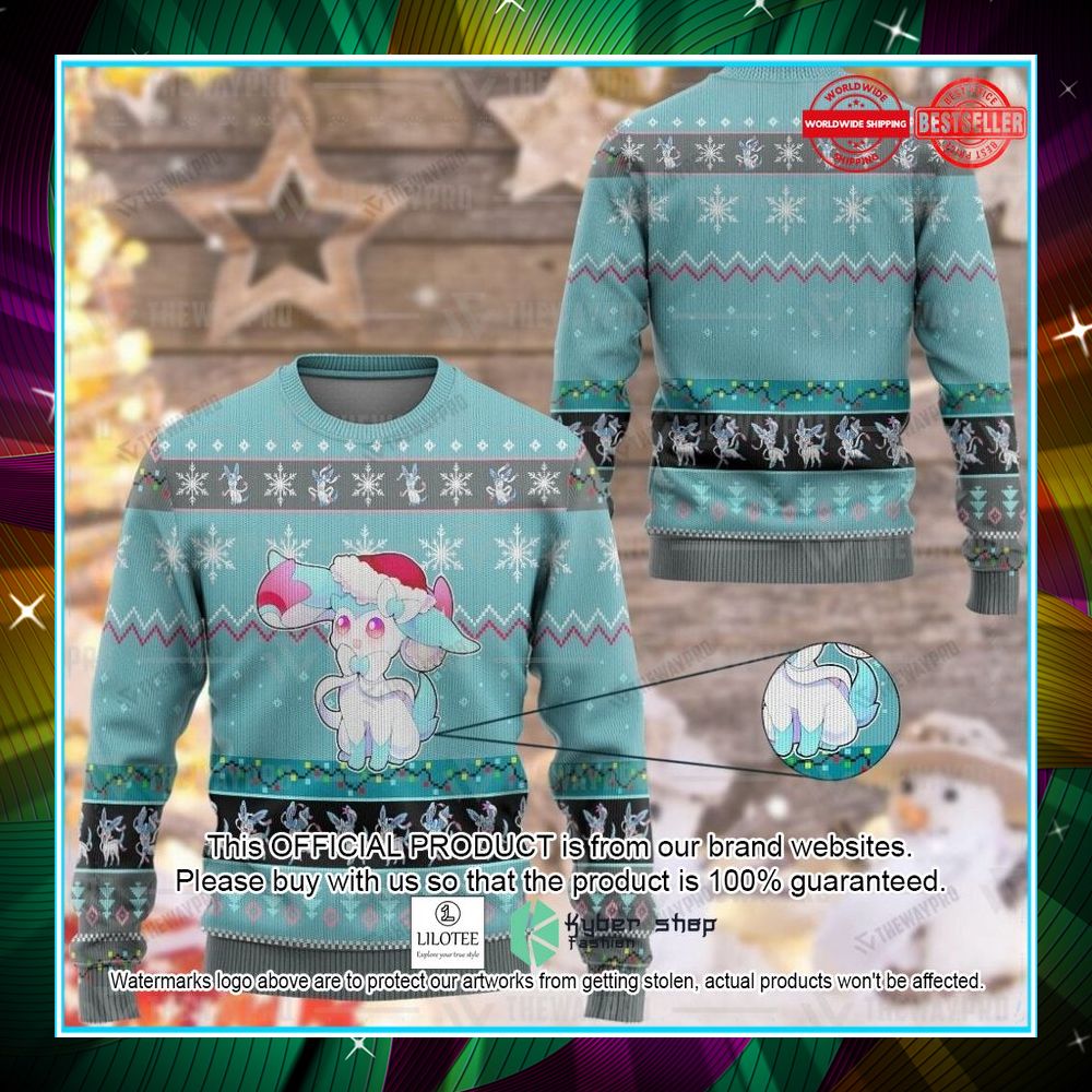 anime pokemon sylveon christmas sweater 1 587