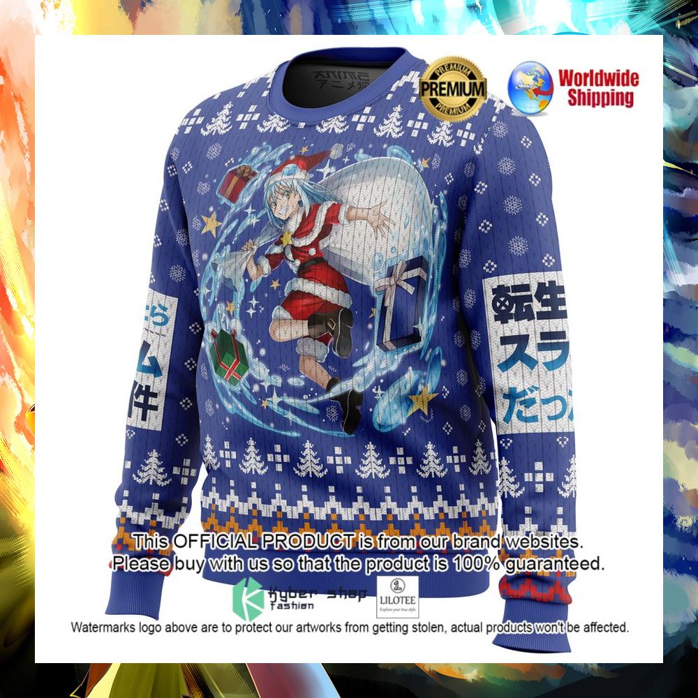 anime rimuru tempest that time i got reincarnated as a slime christmas sweater 1 247