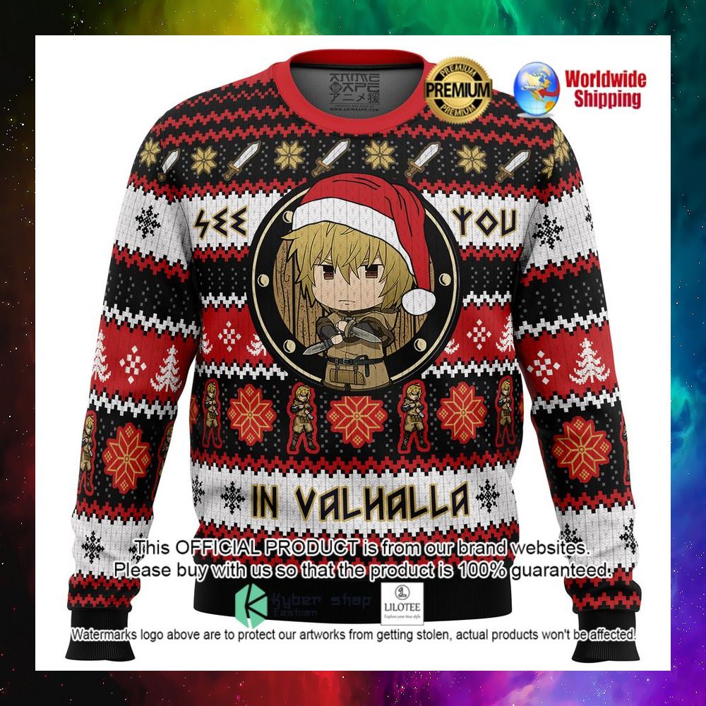 anime see you in valhalla vinland saga christmas sweater 1 426