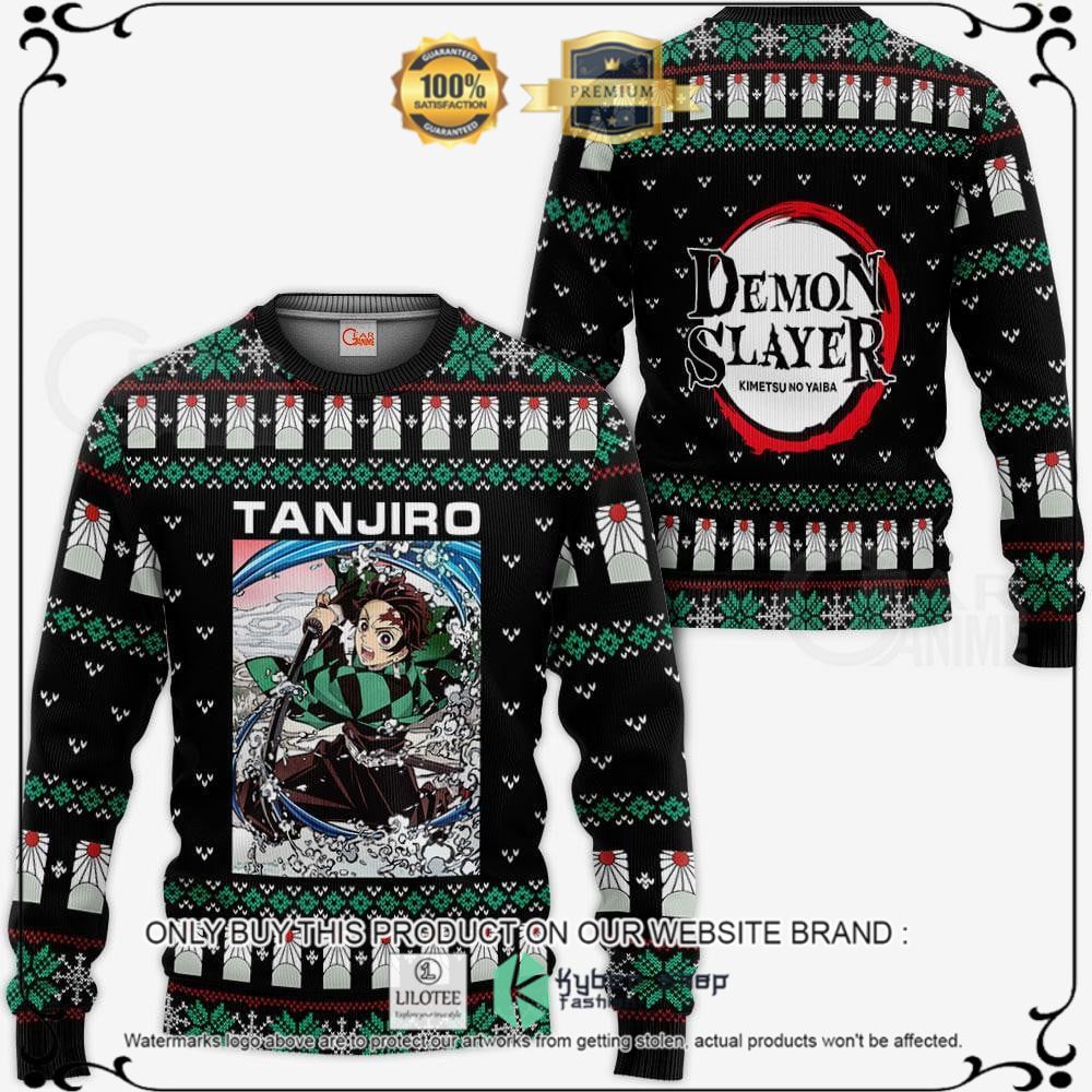 Anime Tanjiro Kamado Ugly Sweater Christmas Demon Slayer Ugly Christmas Sweater, Hoodie - LIMITED EDITION 15