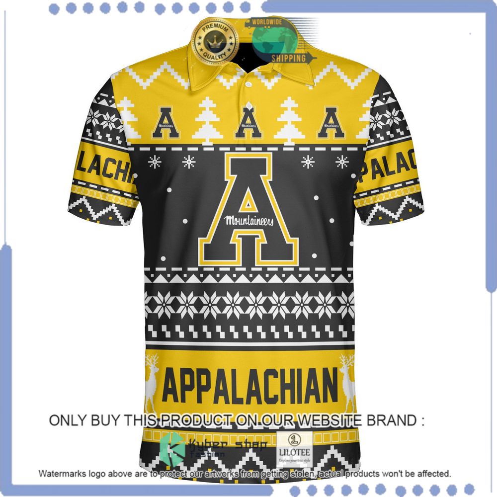 appalachian state mountaineers personalized sweater polo 1 56484