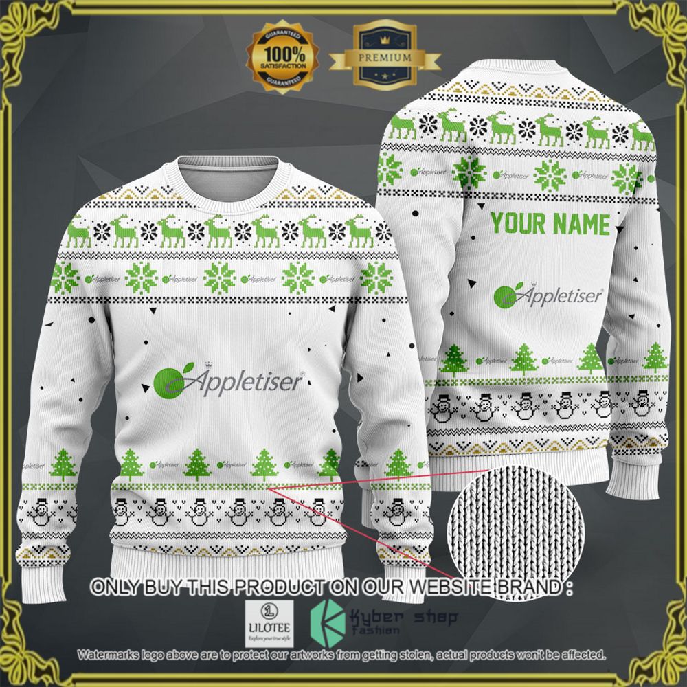 appletiser your name white christmas sweater hoodie sweater 1 2308