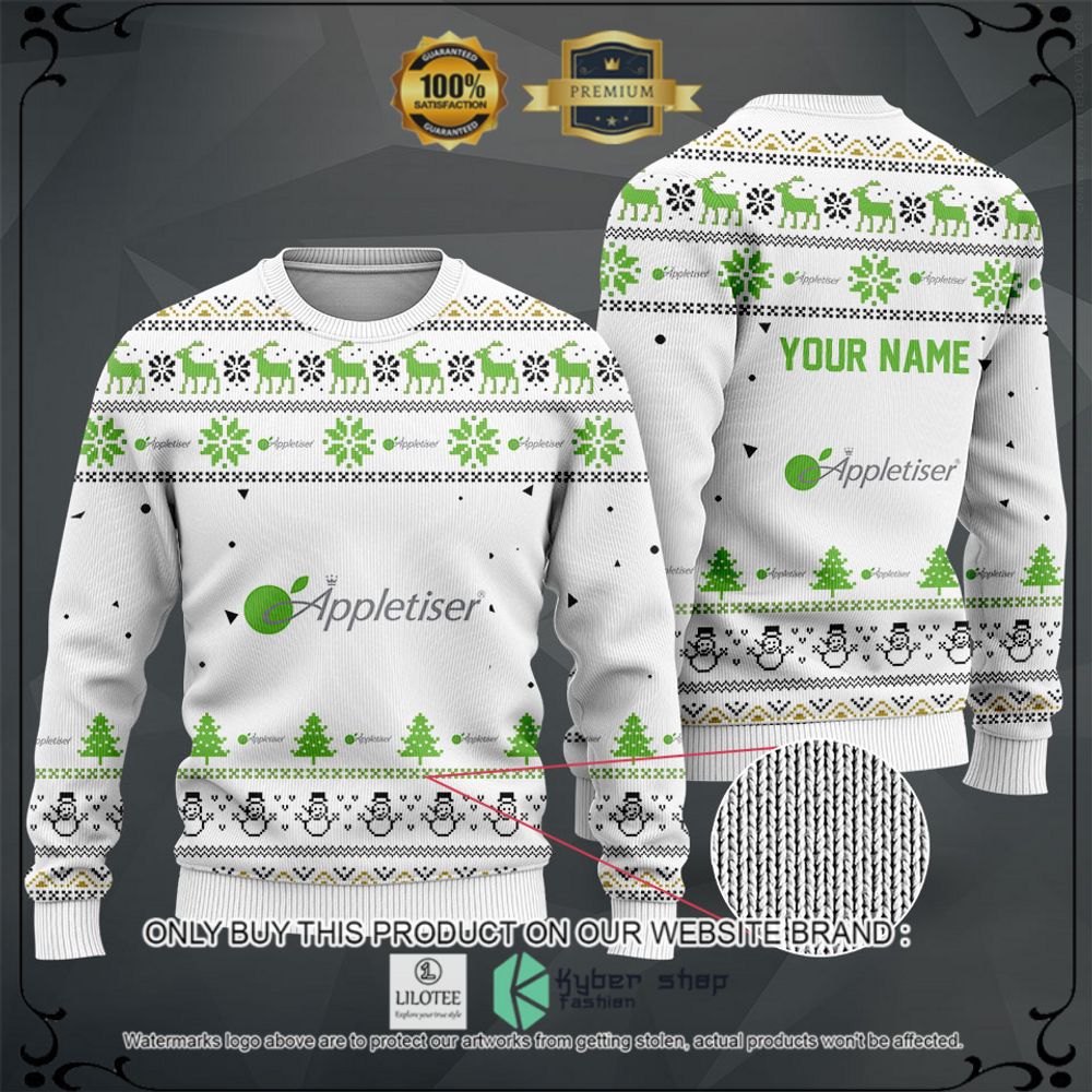 appletiser your name white christmas sweater hoodie sweater 1 9172