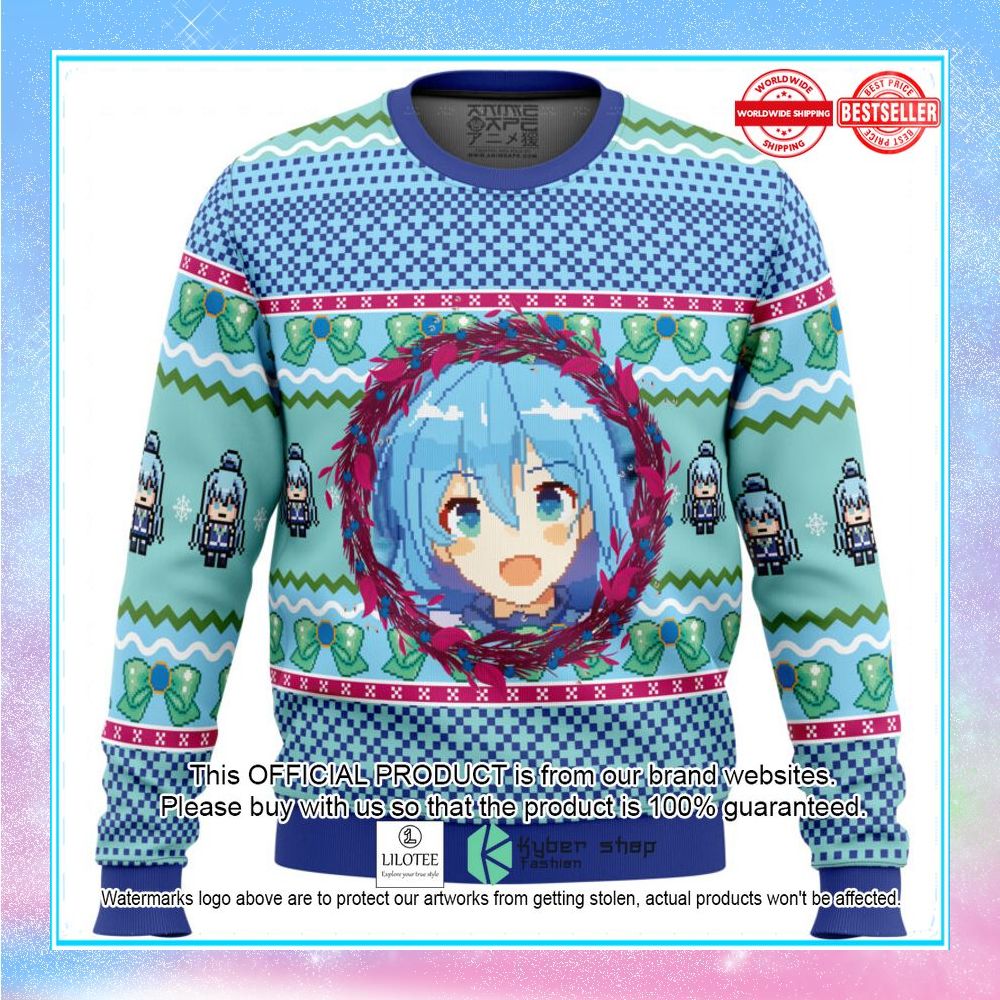 aqua konosuba christmas sweater 1 292