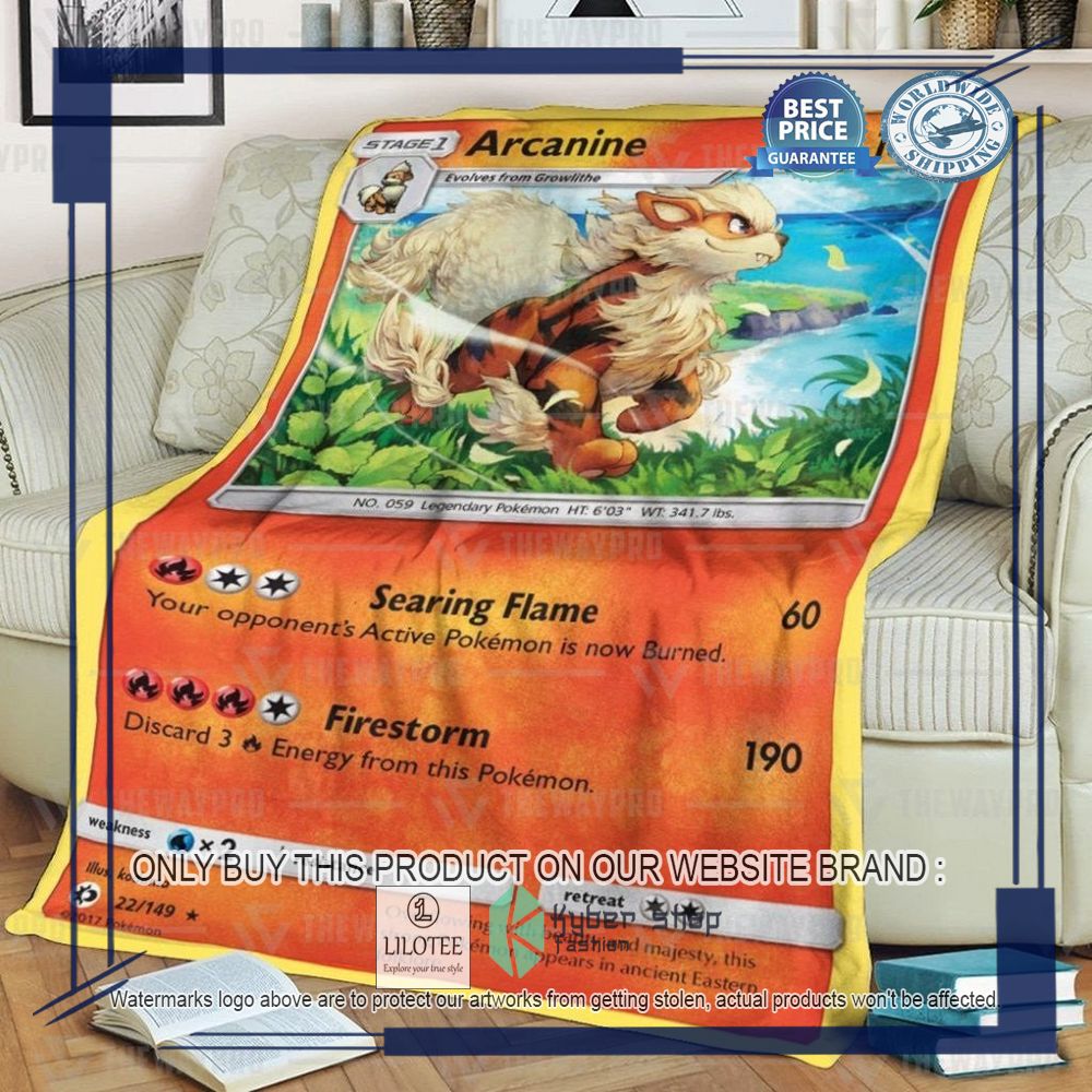 Arcanine Pokemon Blanket - LIMITED EDITION 7