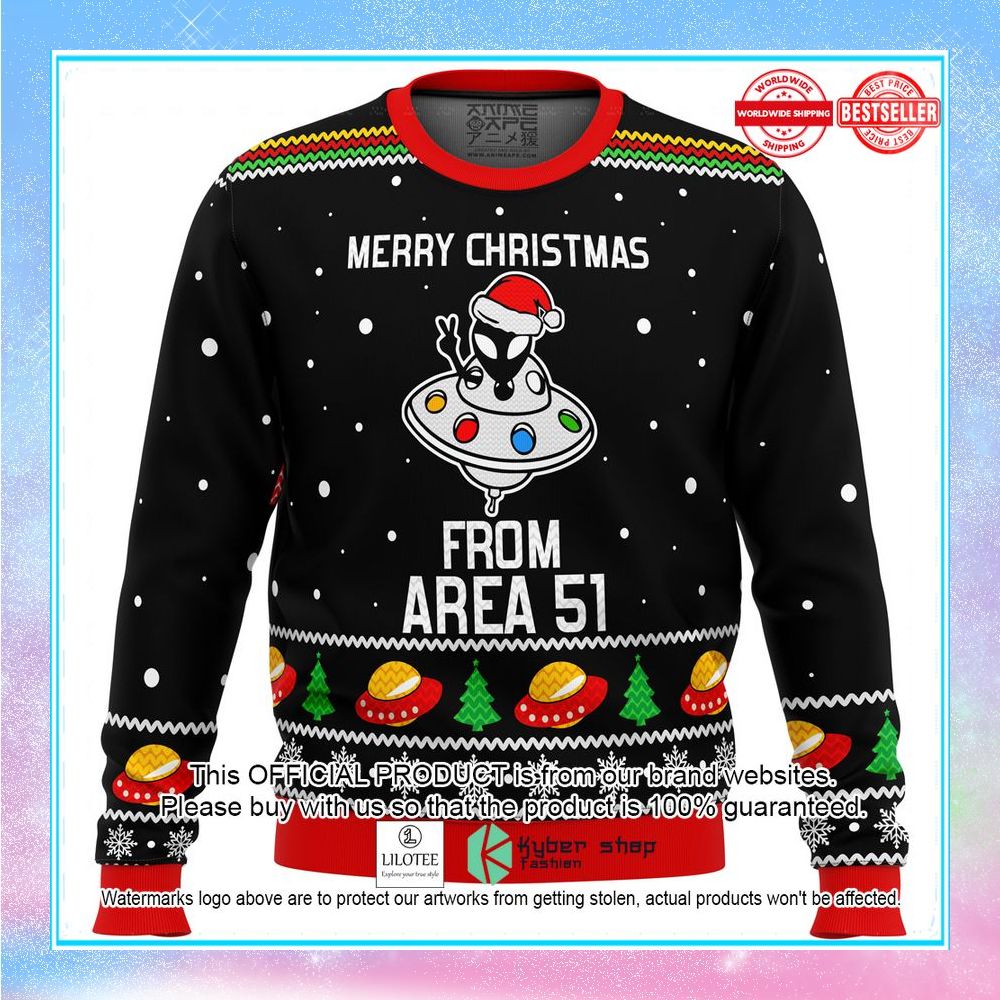 area 51 aliens christmas sweater 1 609