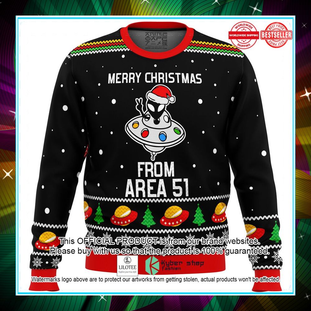 area 51 aliens christmas sweater 1 654