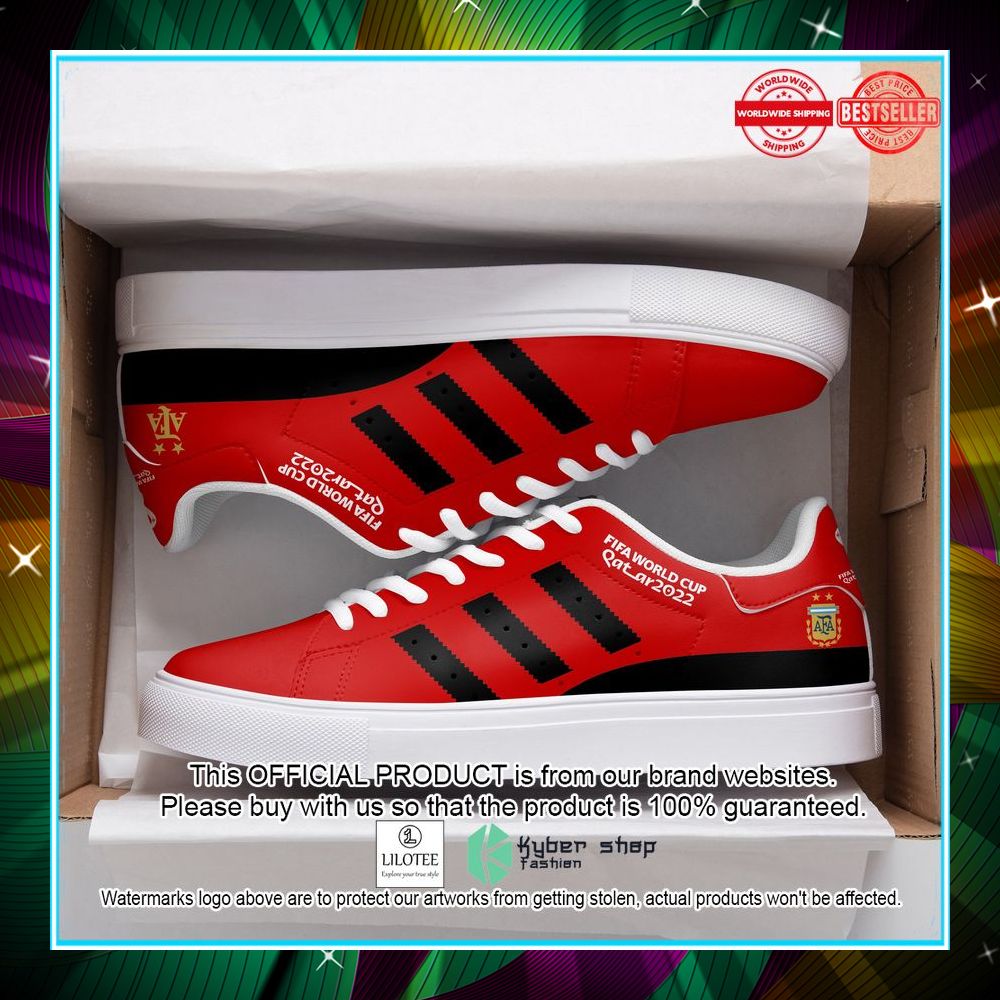 argentina national team lh wc 2022 red stan smith shoes 1 621