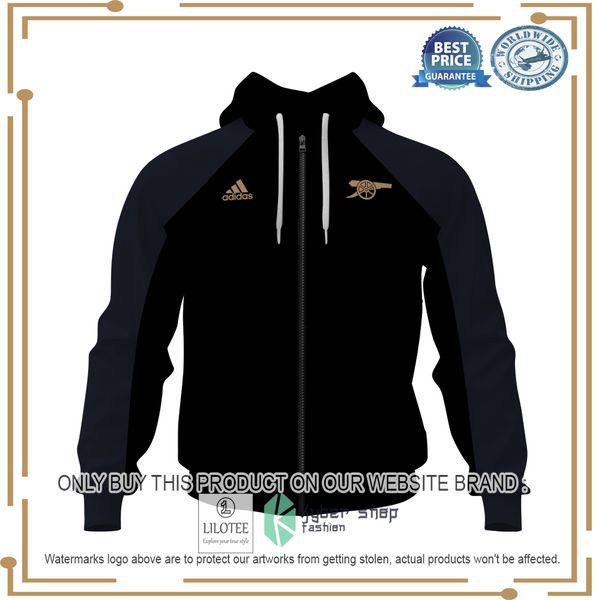 arsenal adidas black shirt hoodie 2 56663
