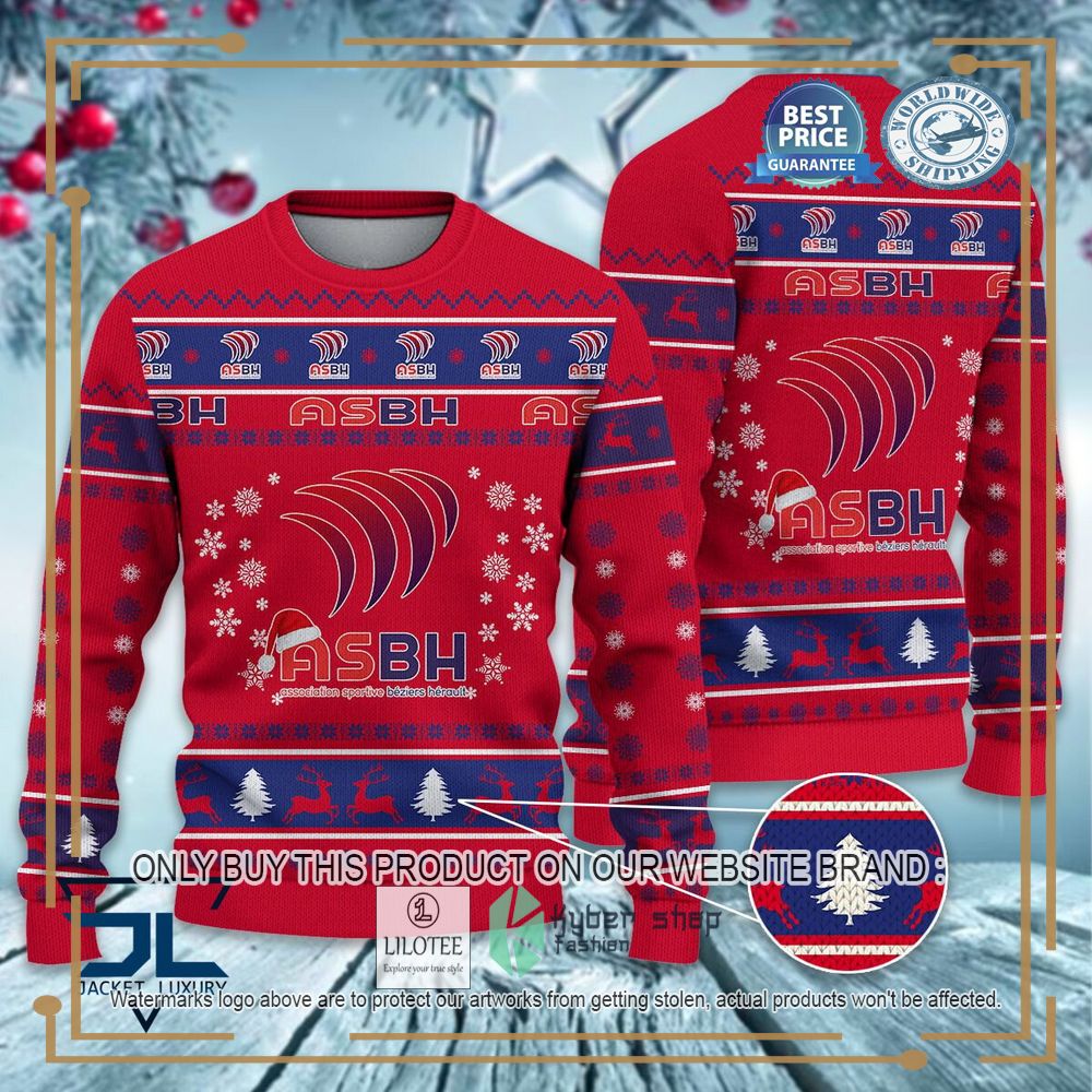 AS Beziers Herault Ugly Christmas Sweater 6