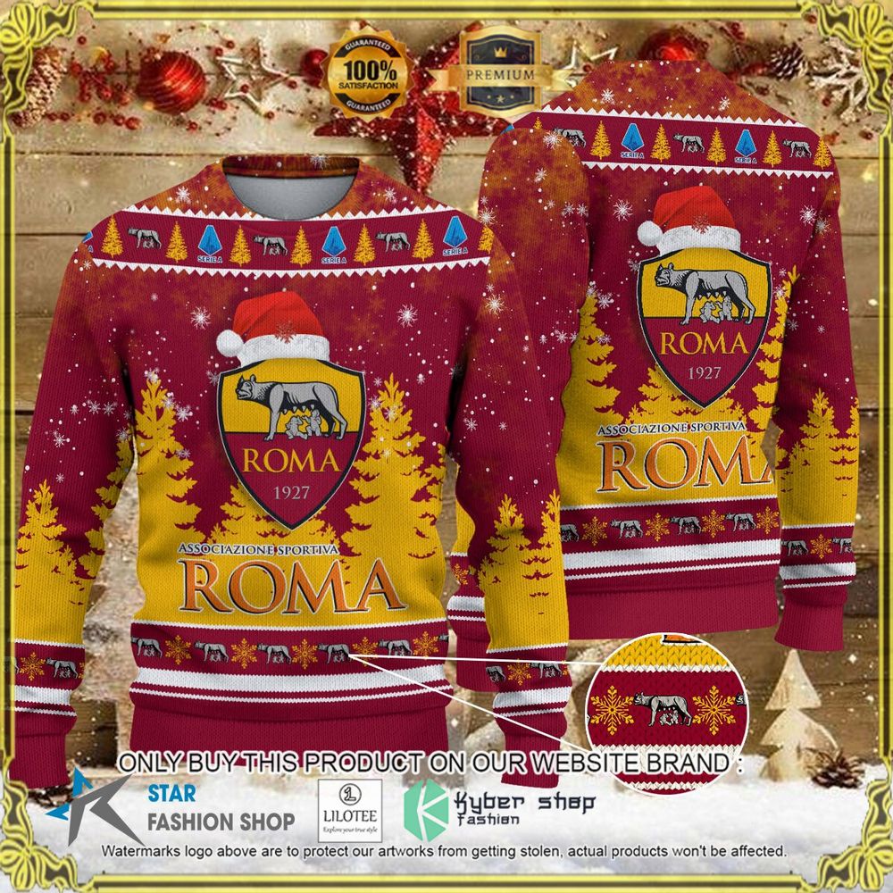 AS Roma 1927 Christmas Sweater - LIMITED EDITION 7