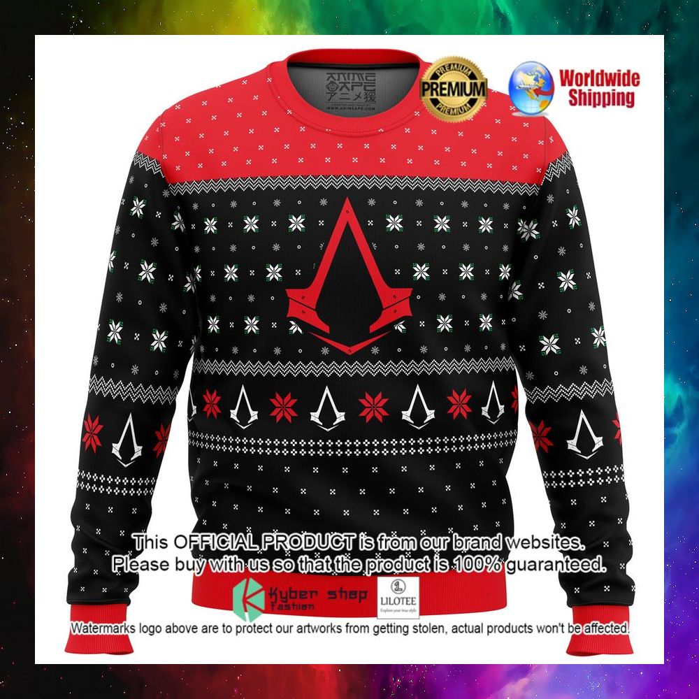 assassins creed assassin insignia symbol logo christmas sweater 1 167