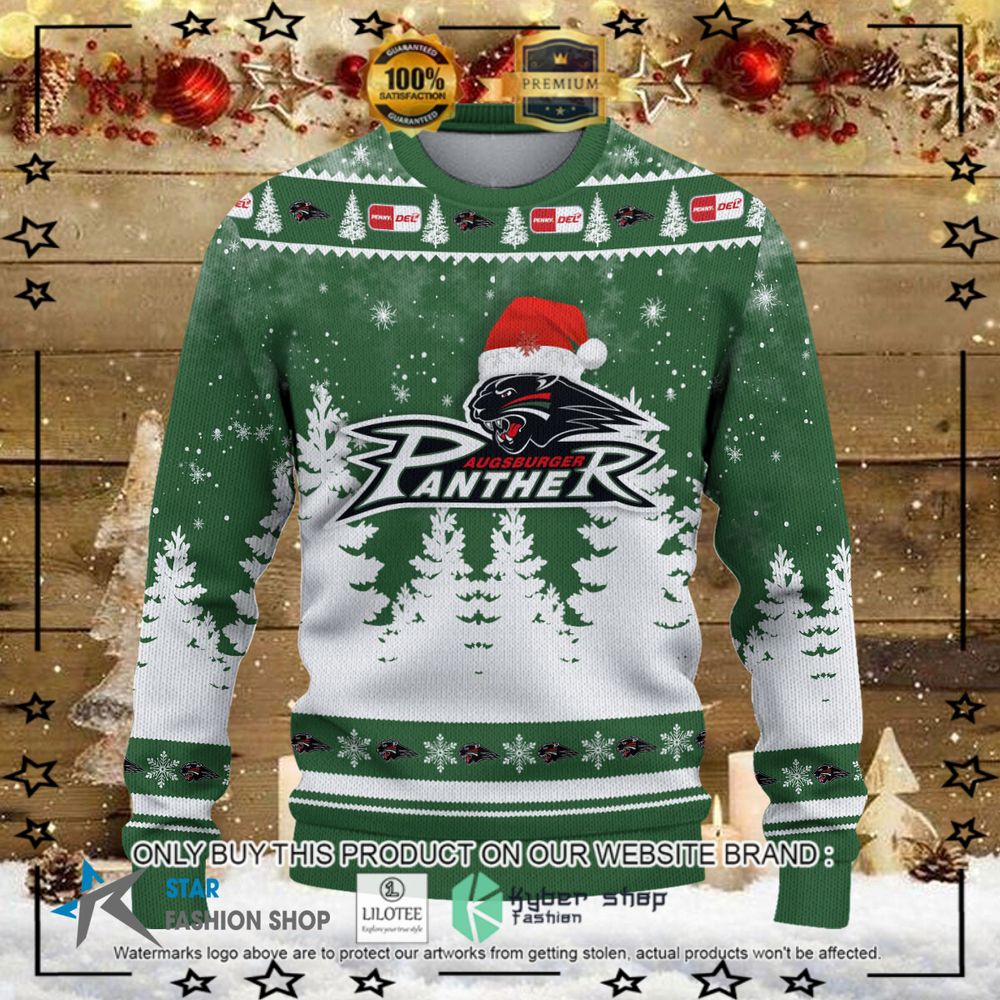 augsburger panther green white christmas sweater 1 14183