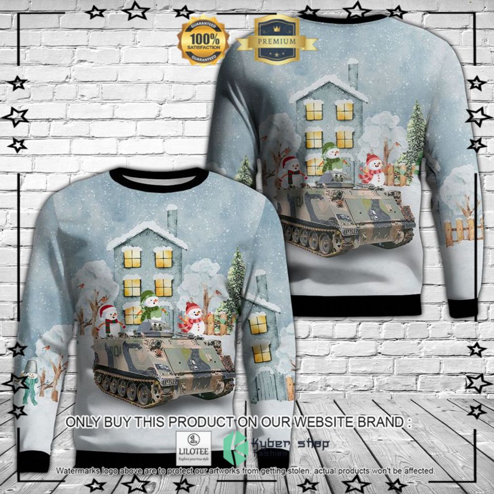 australian army m113 armoured personnel carriers christmas sweater 1 73868