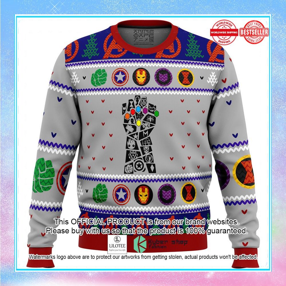 avengers gauntlet sweater christmas 1 358