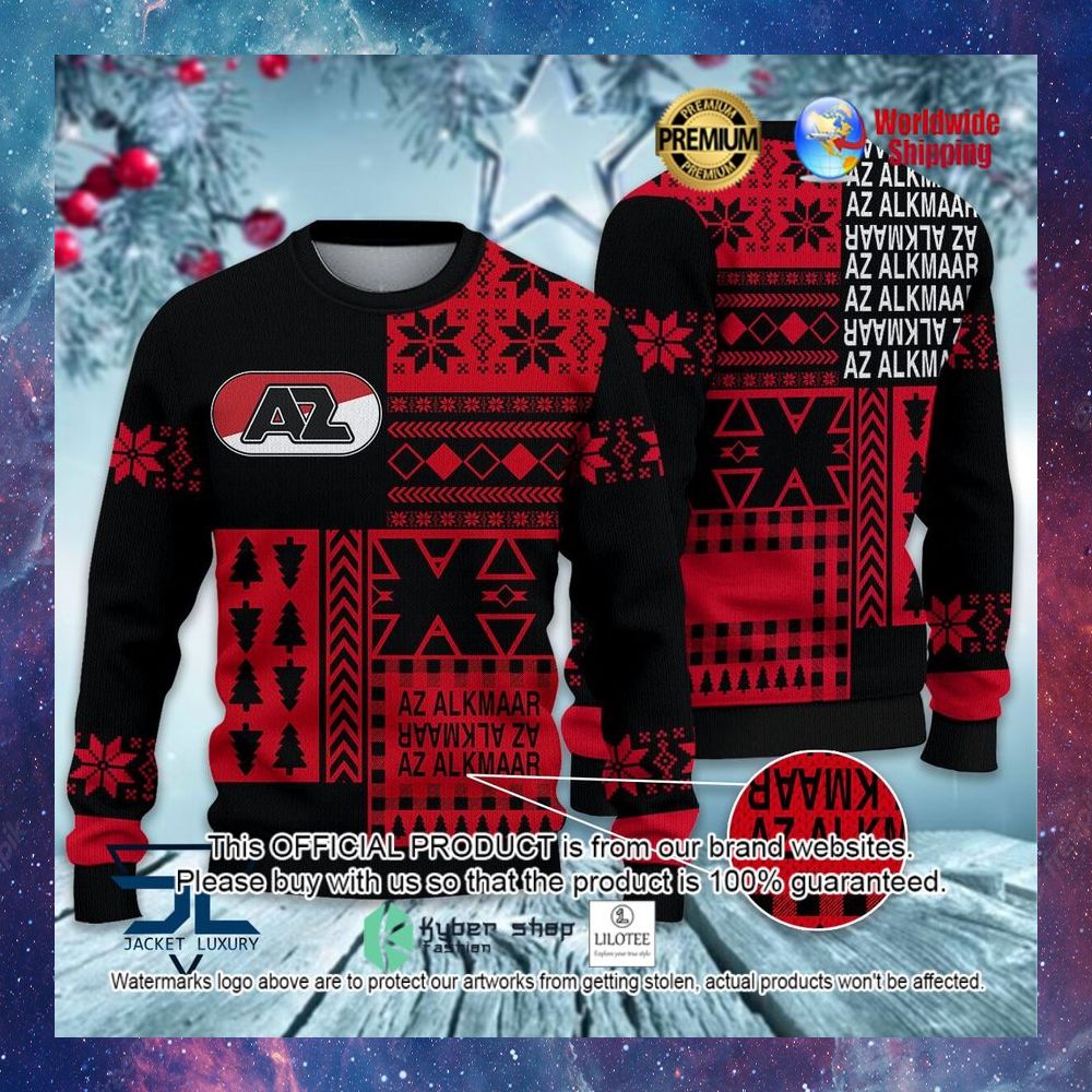 az alkmaar red black sweater 1 895