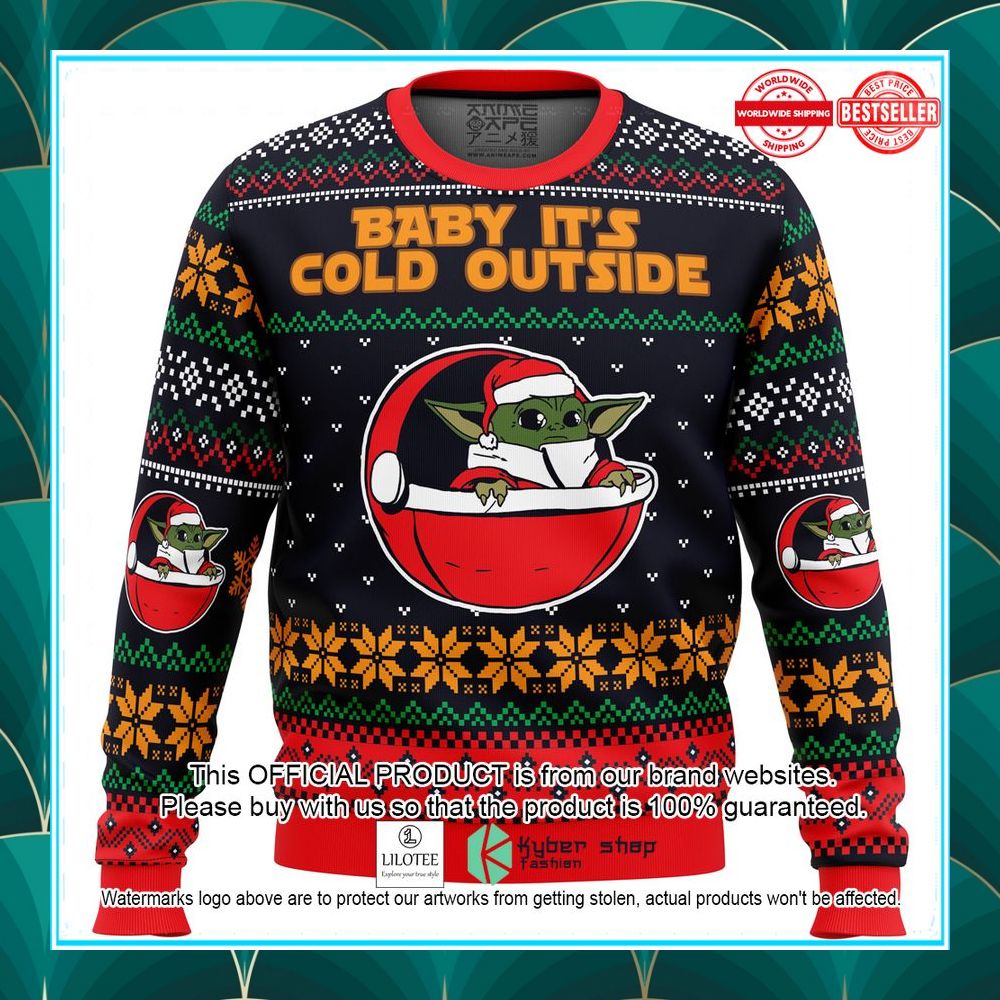 baby its cold outside star wars christmas sweater 1 751